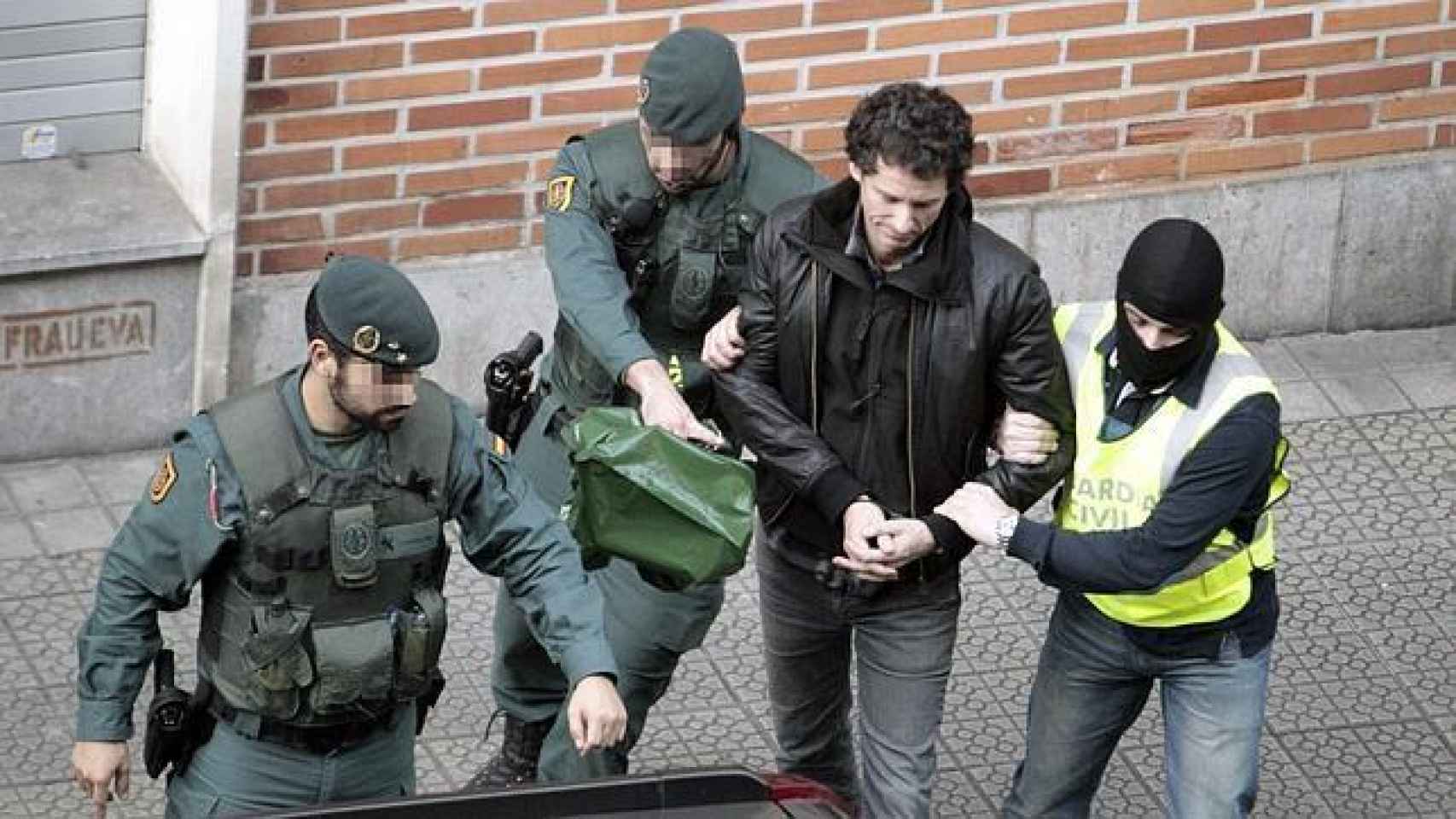 Detención de Jon Enparantza en 2010.
