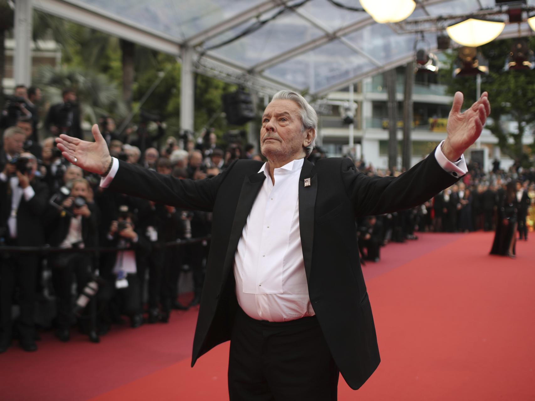 Alain Delon, en el Festival de Cannes de 2019.
