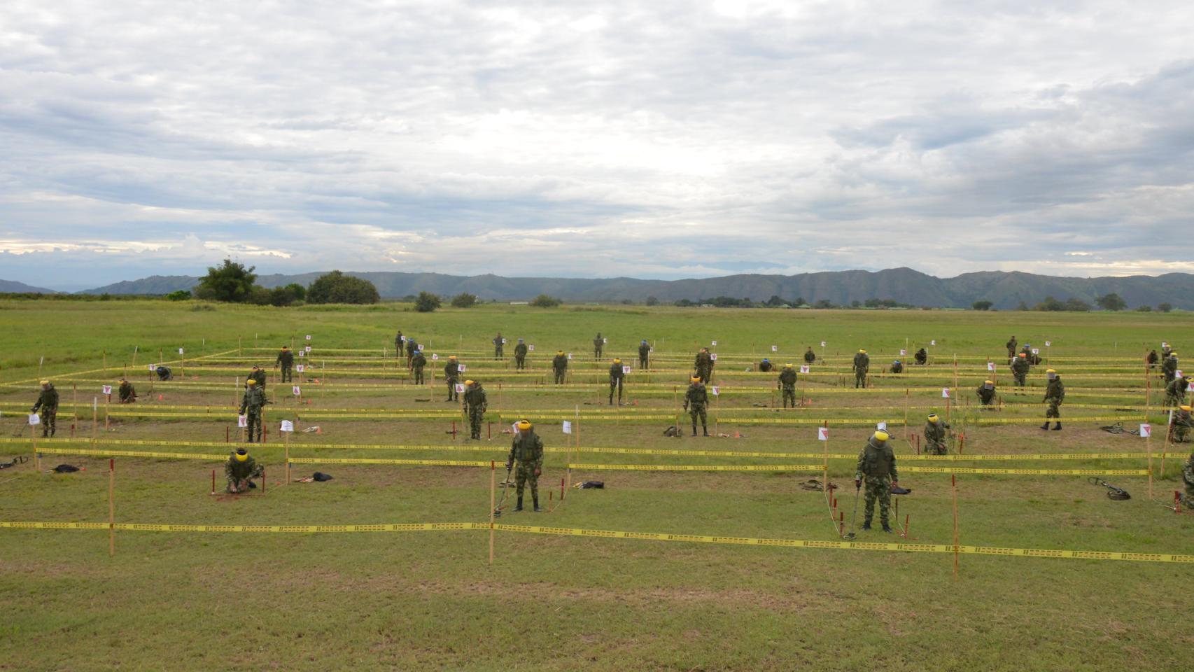 Ejercicio de desminado