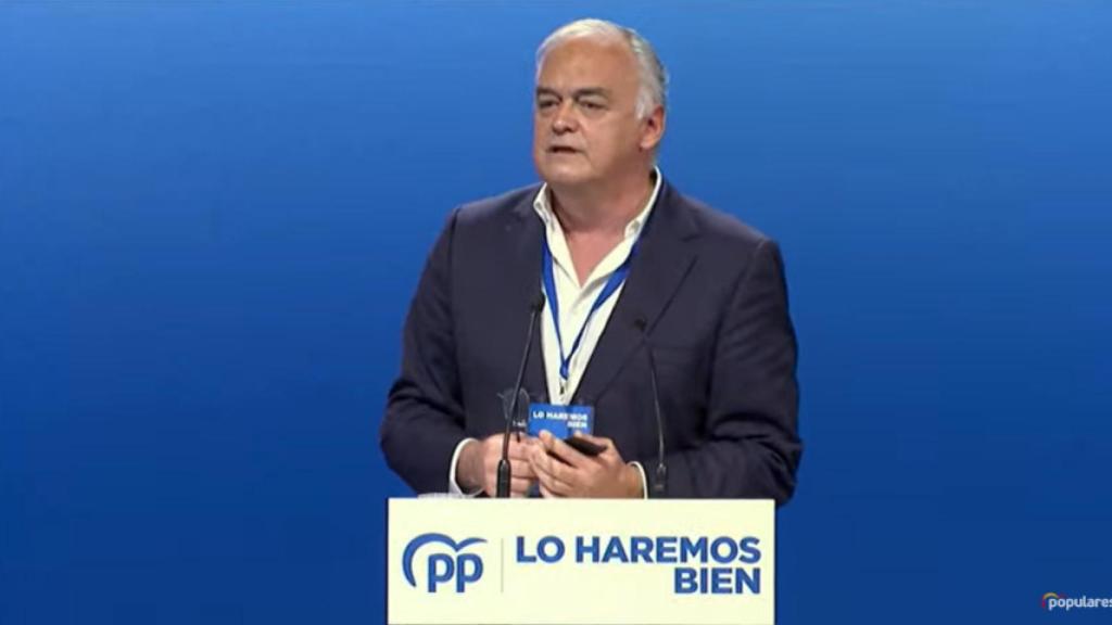 Esteban González Pons, durante la inauguración del XX Congreso nacional del PP.