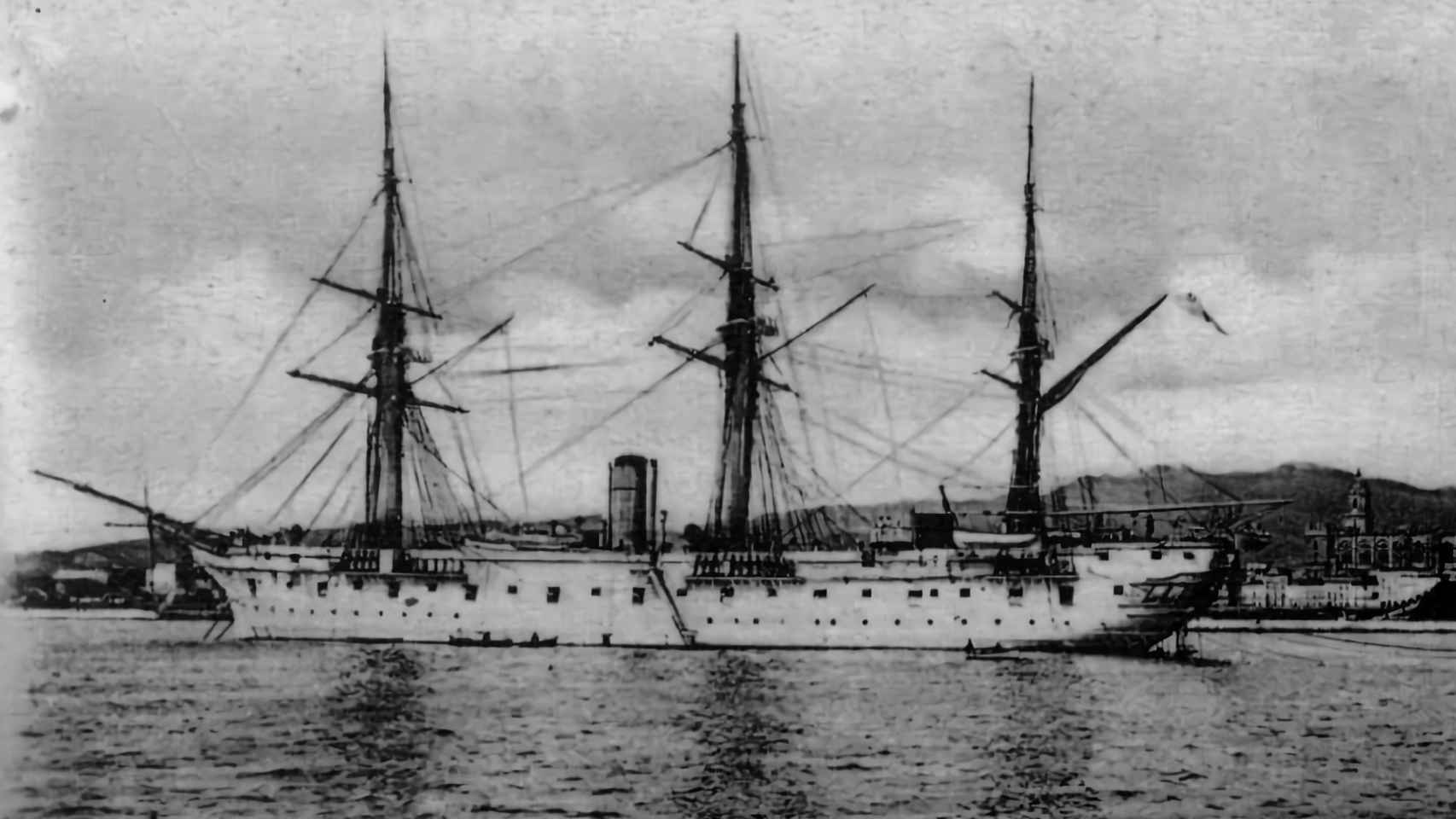 La fragata alemana SMS Gneisenau.