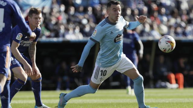 Iago Aspas durante el partido contra el Real Madrid