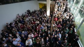 Los compromisarios gallegos en el congreso del PP en Sevilla