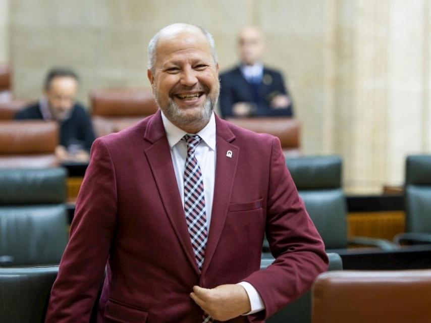 Javier Imbroda, en el Parlamento andaluz.