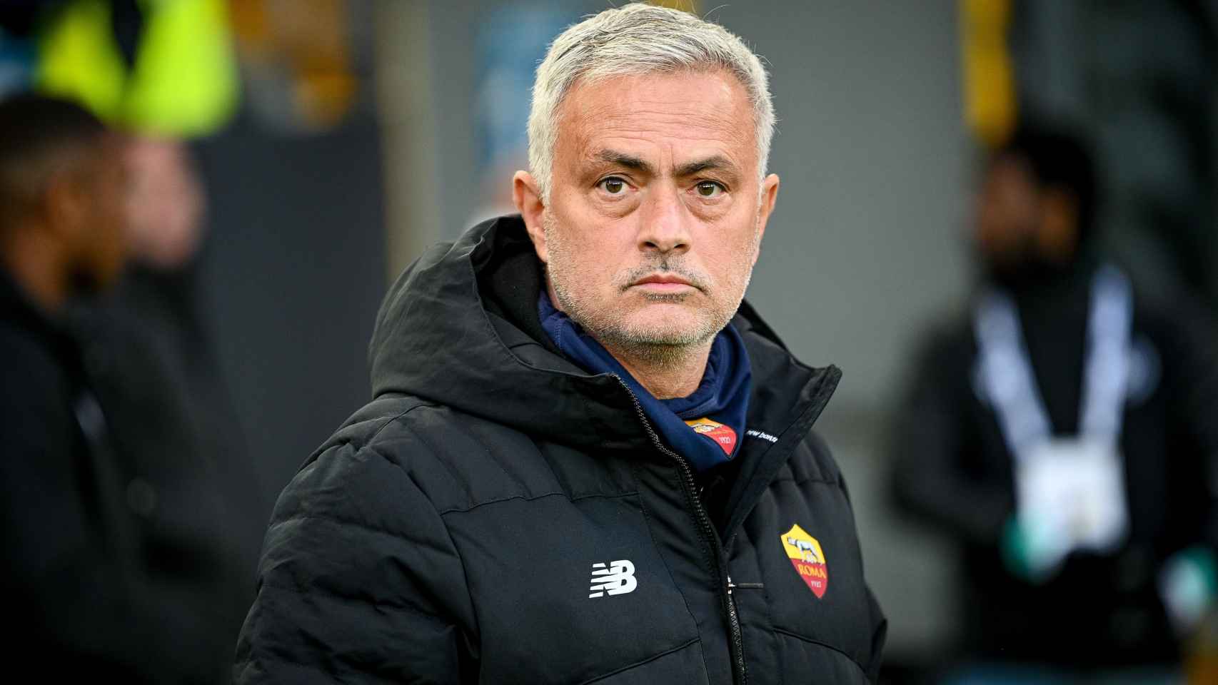 José Mourinho, en un partido de la AS Roma de la temporada 2021/2022