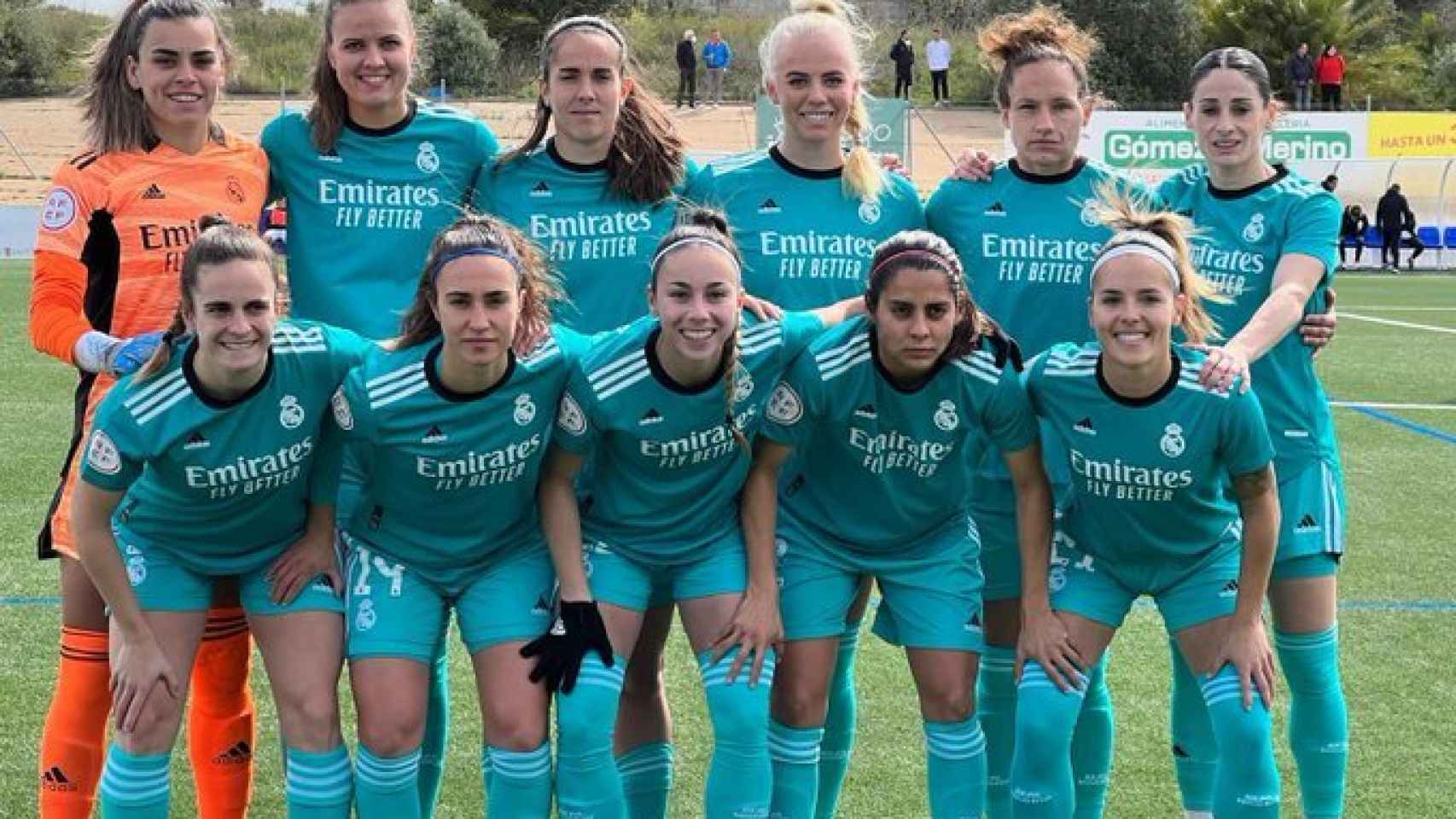 El once titular del Real Madrid Femenino ante el Sporting de Huelva