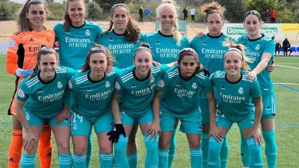 El once titular del Real Madrid Femenino ante el Sporting de Huelva
