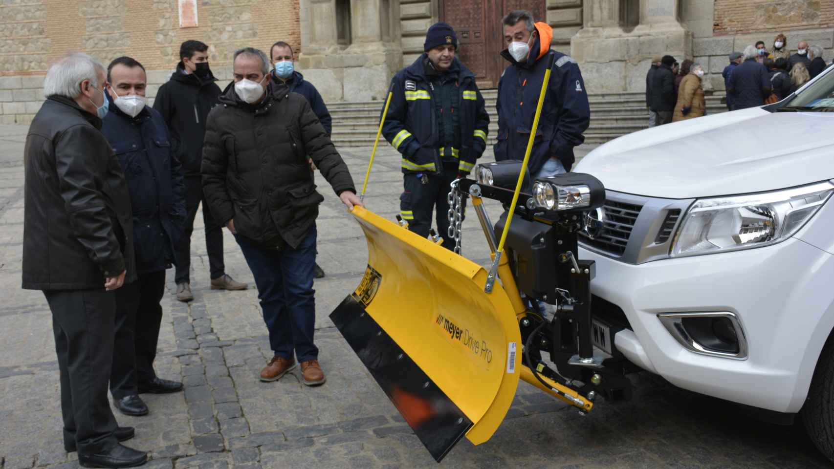 El vehículo quitanieves presentado por el Ayuntamiento de Toledo.