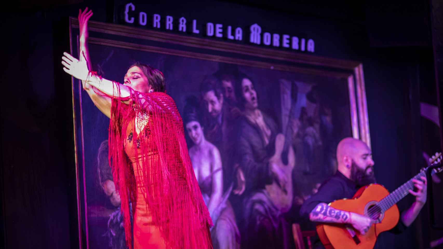 Actuación de la compañía de flamenco Alfonso Losa en el restaurante.
