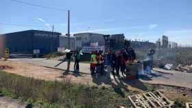 Protestas a las puertas de la fabrica de Siro en Toro (Zamora)