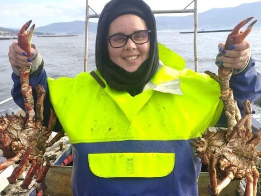 María Maceiras, marinera en Muros