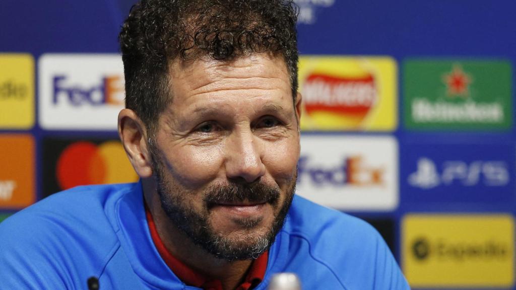 'Cholo' Simeone, en rueda de prensa de la Champions League con el Atlético de Madrid