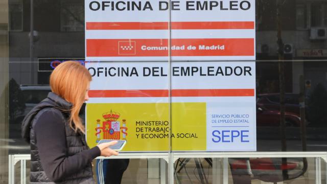 Una oficina de empleo, en Madrid.