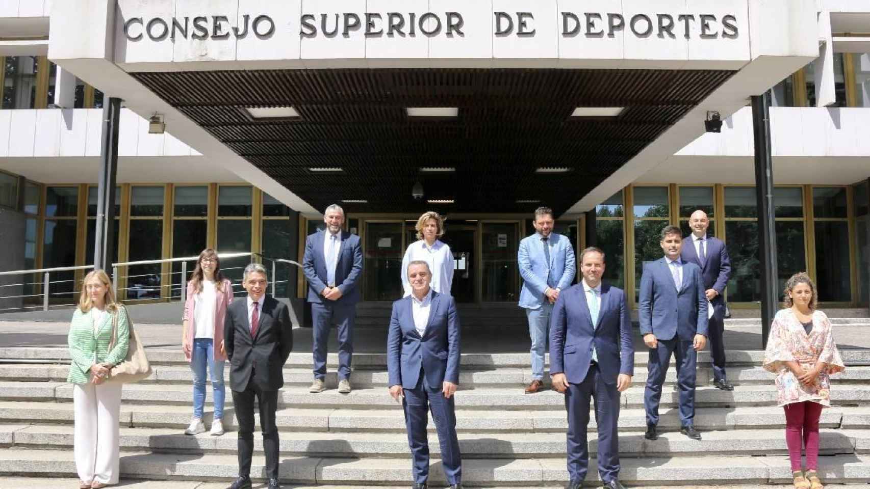 La Comisión Directiva del Consejo Superior de Deportes con Beatriz Álvarez Mesa.