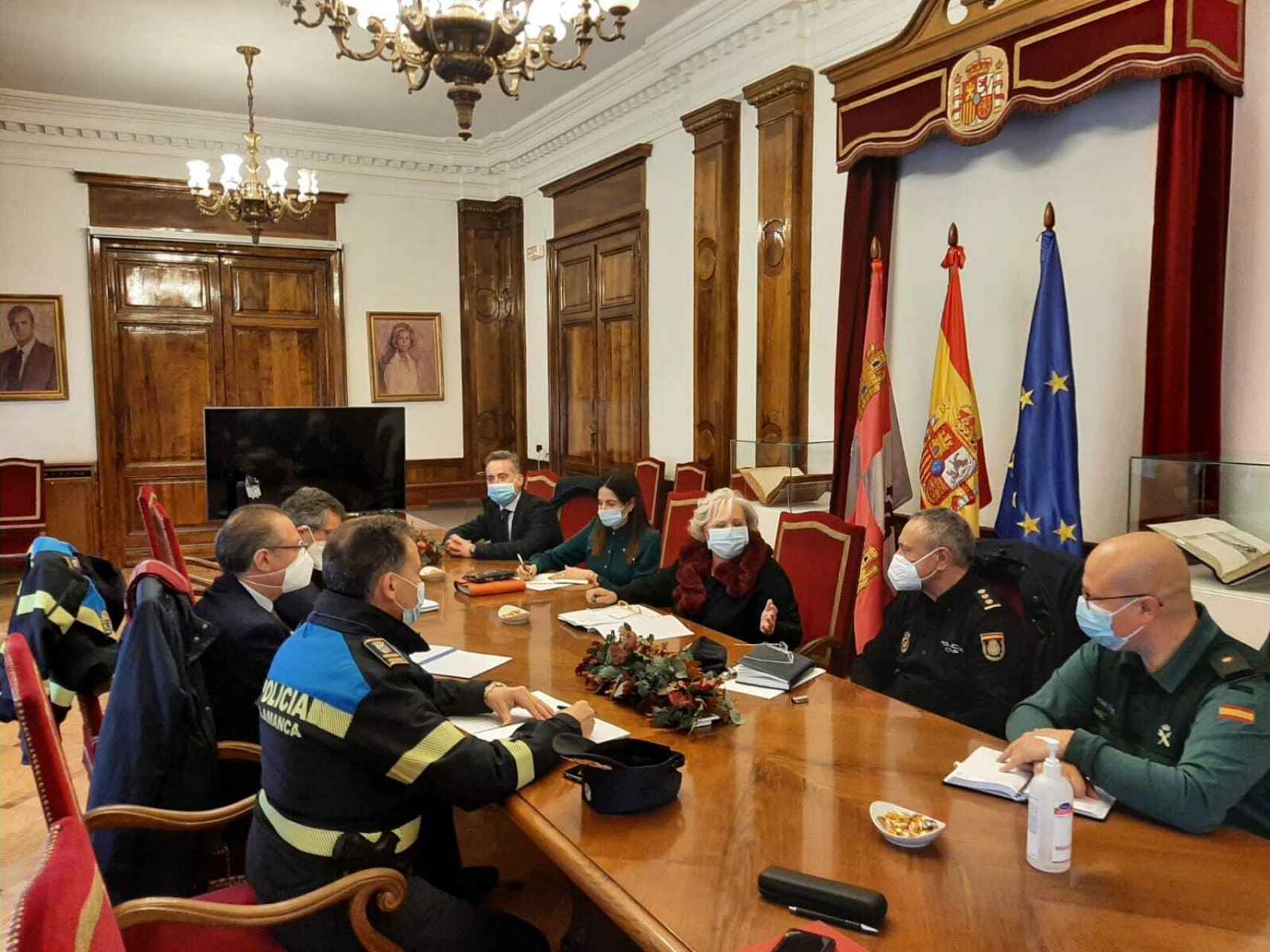 Reunión de la Junta Local de Seguridad Ciudadana de cara a la Semana Santa en Salamanca