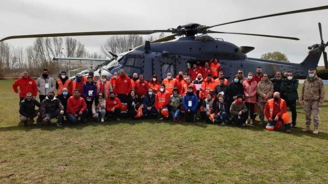 Ejercicio de búsqueda de un avión siniestrado y salvamento aéreo en la provincia de Soria