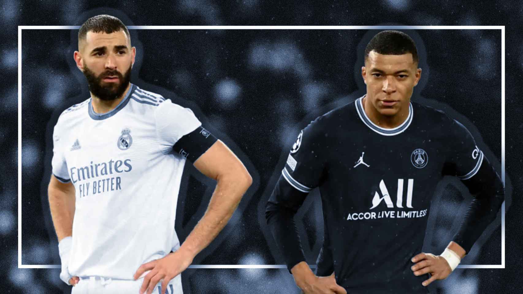 Benzema y Mbappée