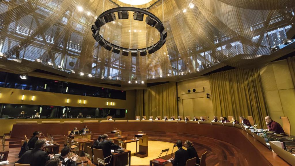 La gran sala del Tribunal de Justicia de la UE