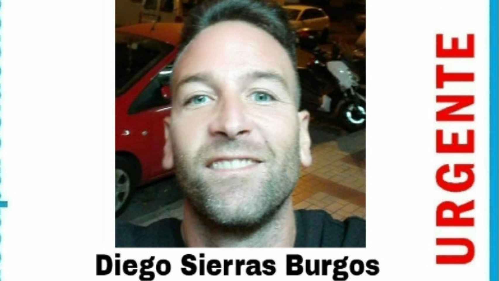 Buscan a Diego Sierras, desaparecido en Málaga desde el 1 de abril.