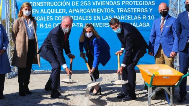 Arranque de las obras de las primeras promociones de VPO en el sector Universidad, en Málaga.