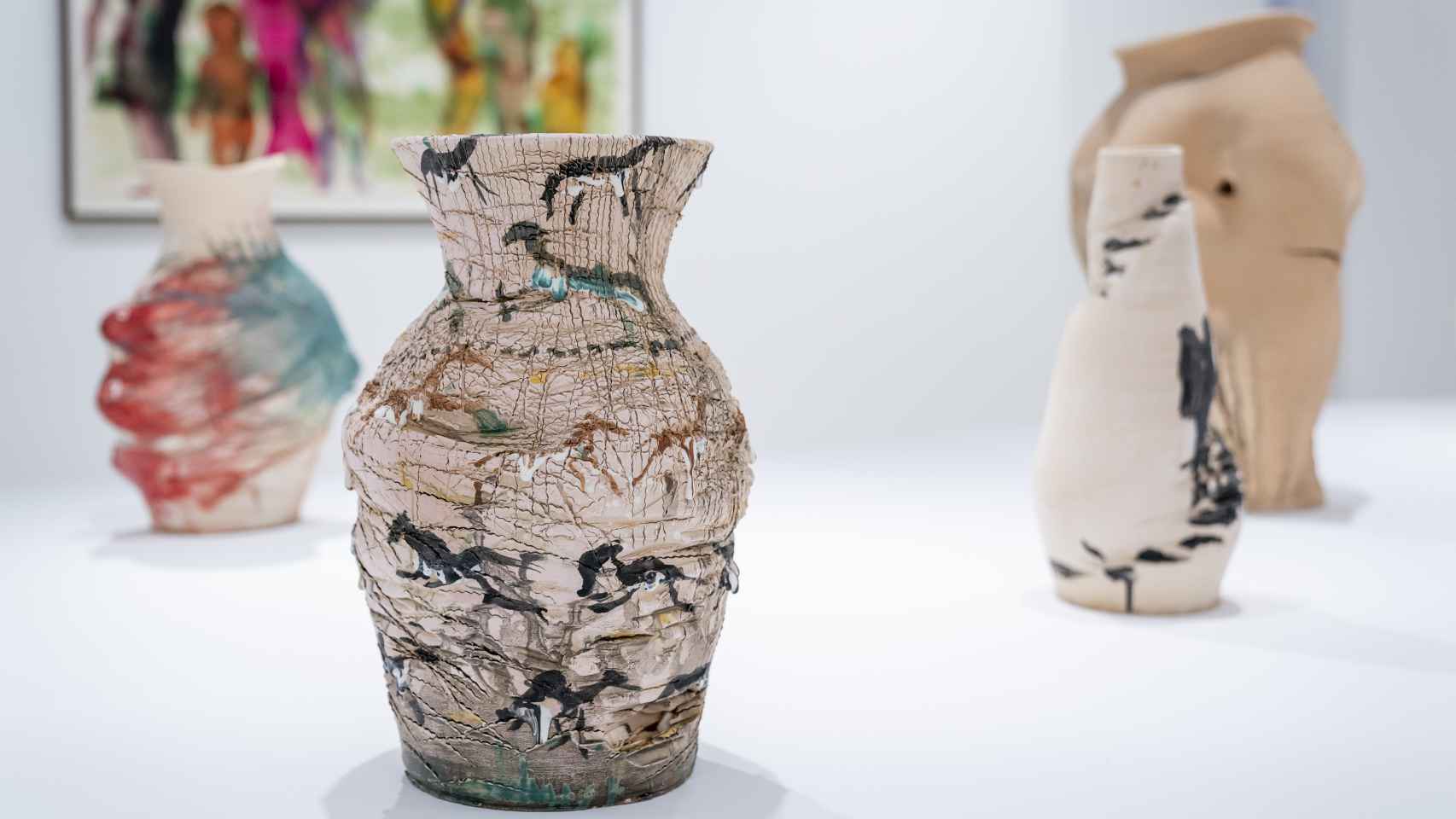 Algunas de las cerámicas de Miquel Barceló. Foto: A. Pérez Meca / Europa Press