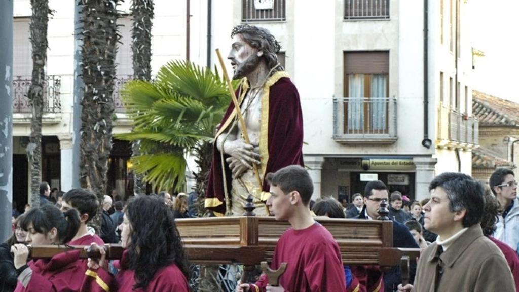 Procesión de Semana Santa en Alba de Tormes