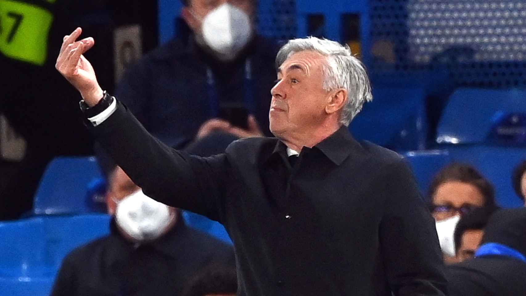 Carlo Ancelotti en Stamford Bridge.