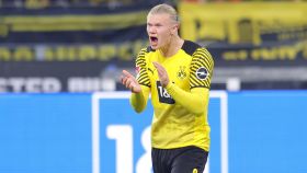 Erling Haaland, en un partido del Borussia Dortmund de la temporada 2021/2022