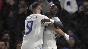Vinicius felicita a Karim Benzema por su gol al Chelsea