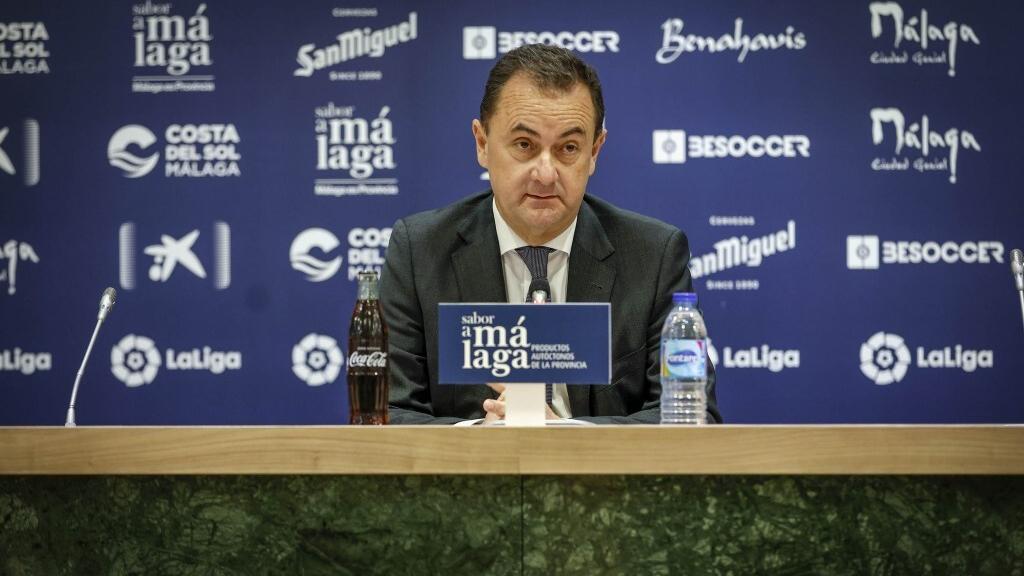 José María Muñoz, administrador judicial, en la rueda de prensa.