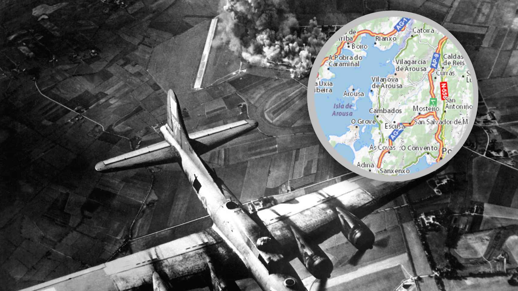 B-17 Bomber, ataque a Alemania en la 2ª Guerra Mundial.