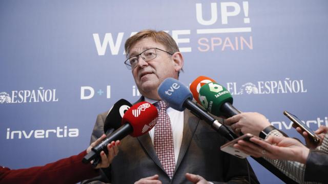 Ximo Puig, a su llegada al Wake Up.