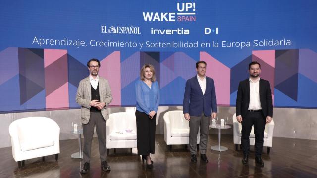 De izquierda a derecha, Miguel Ángel Díaz (MADC), Laura Ojea (Invertia), Daniel del Pozo (Idealista Data) y Miguel Díaz (Ruiz-Larrea & Asociados). Foto: Jesús Umbría.