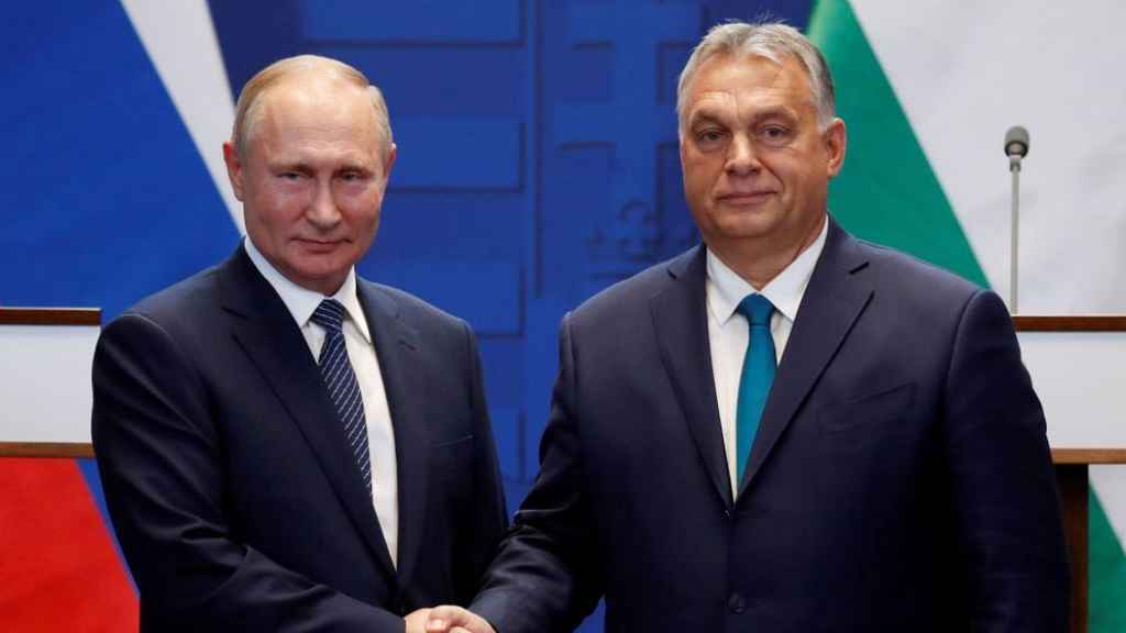 Vladímir Putin con Viktor Orbán, en una de las cumbres Rusia y Hungría.