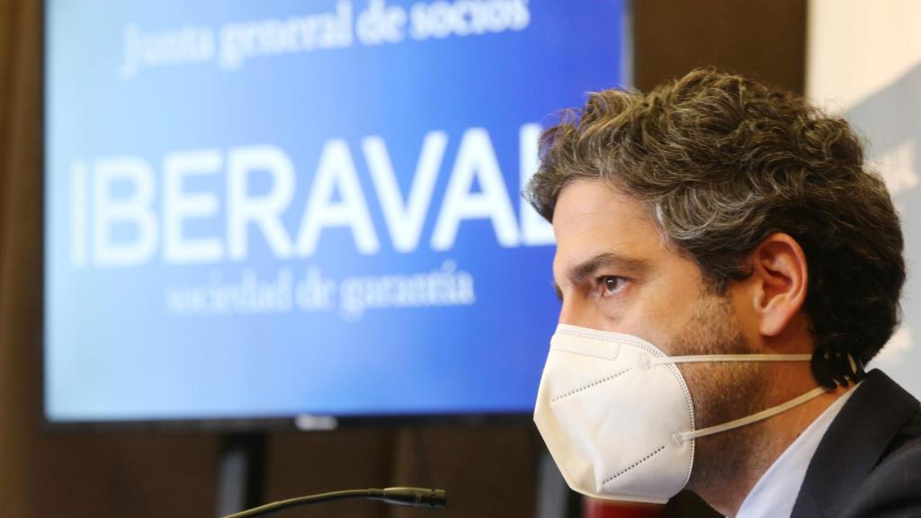 El presidente de Iberaval, César Pontvianne, en el acto celebrado este jueves