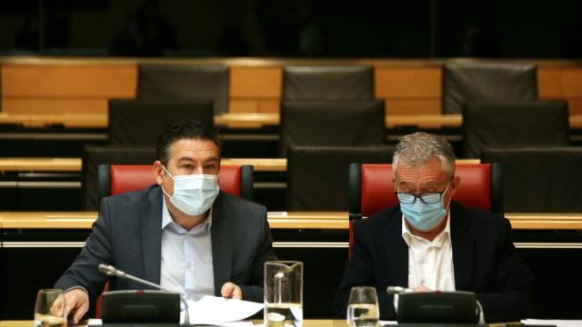 Luis Mariano Santos (UPL) junto a Ángel Ceña (Soria Ya)