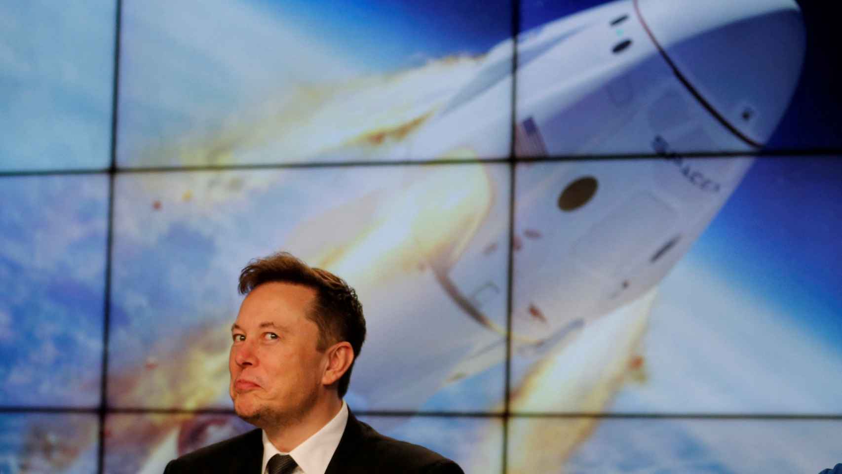 Elon Musk durante una rueda de prensa en el Centro Espacial Kennedy en Cabo Cañaveral en enero de 2020.