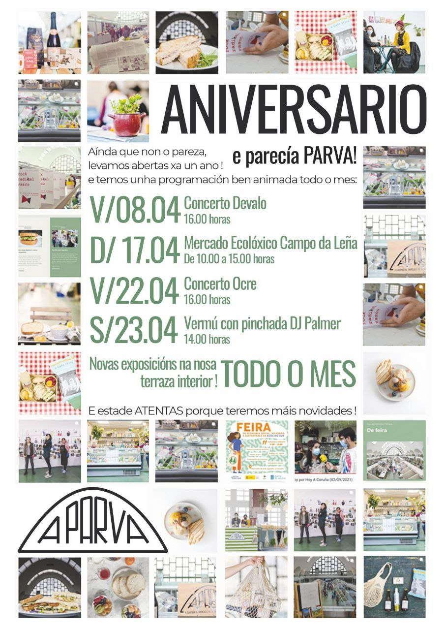 Cartel del aniversario de A Parva