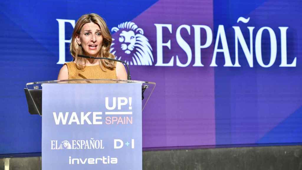 La vicepresidenta segunda del Gobierno, Yolanda Díaz, en Wake Up, Spain!