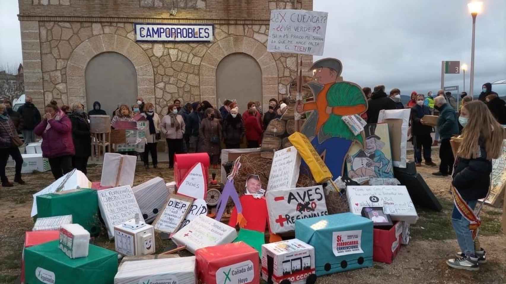 Movilizaciones en Camporrobles.