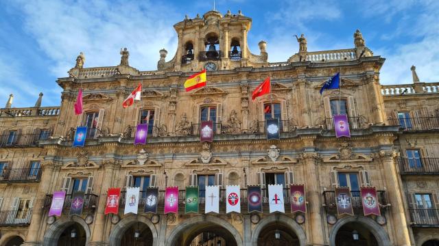 La fachada del Ayuntamiento de Salamanca