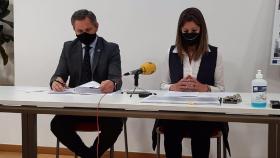 Rueda de prensa de la alcaldesa de Lugo y el delegado del Gobierno en Galicia.