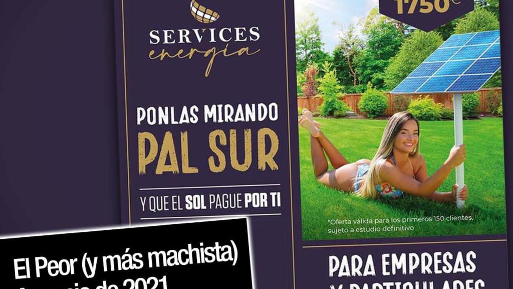 Así es el peor (y más machista) anuncio del año que indigna a Twitter: Ponlas mirando pal sur