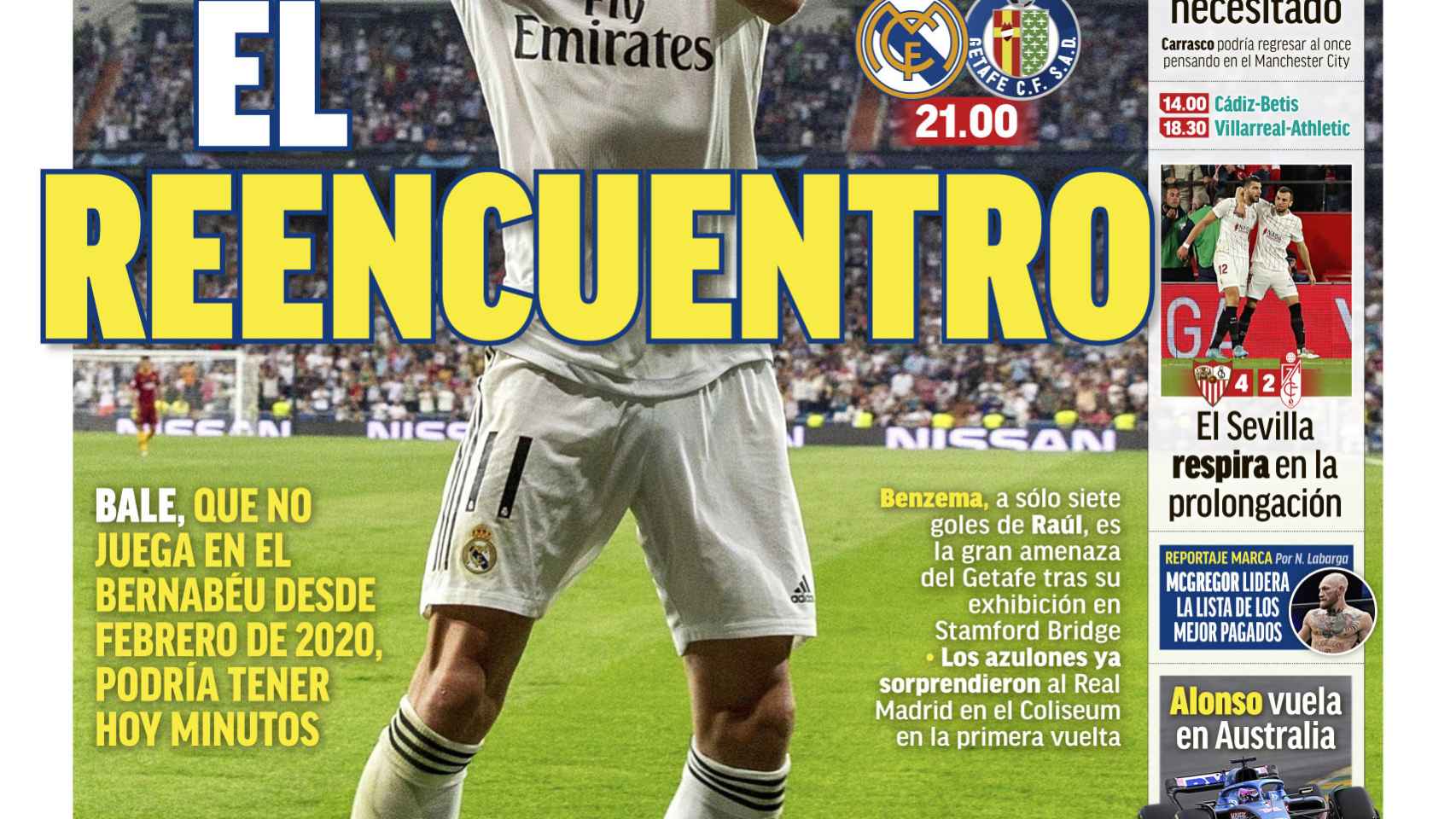 La portada del diario MARCA (09/04/2022)