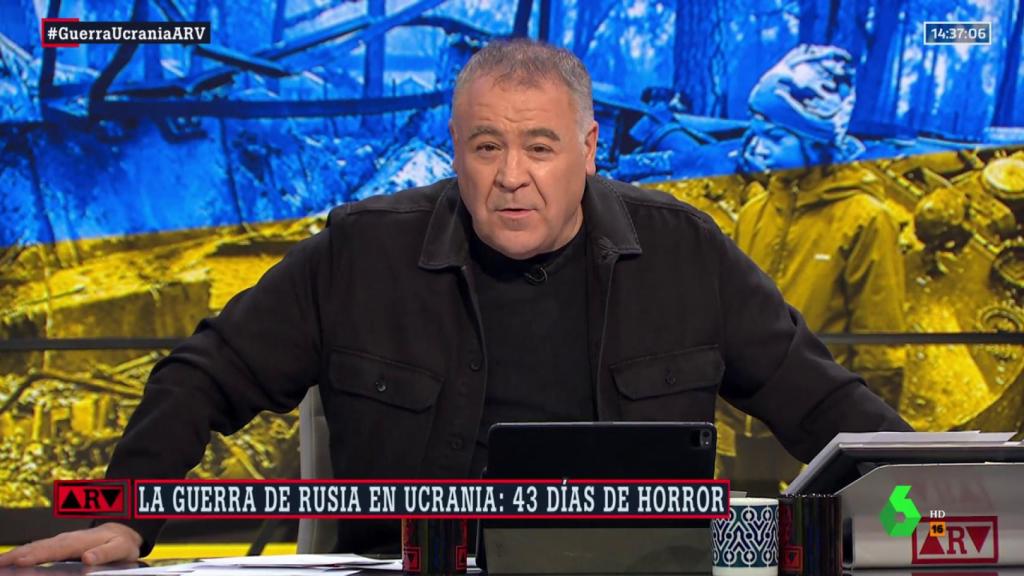 Antonio García Ferreras presentando 'Al rojo vivo'