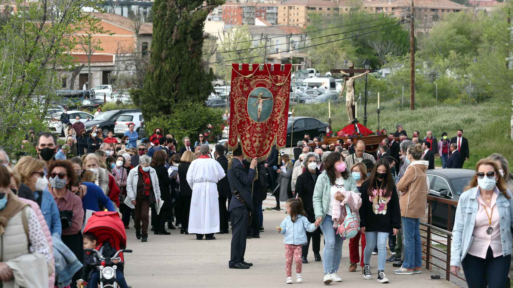 Vía Crucis del Cristo de la Vega en Toledo. Foto: Óscar Huertas.