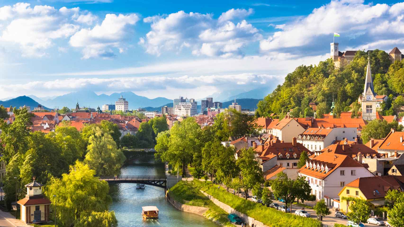 Panorama de Liubliana, capital de Eslovenia