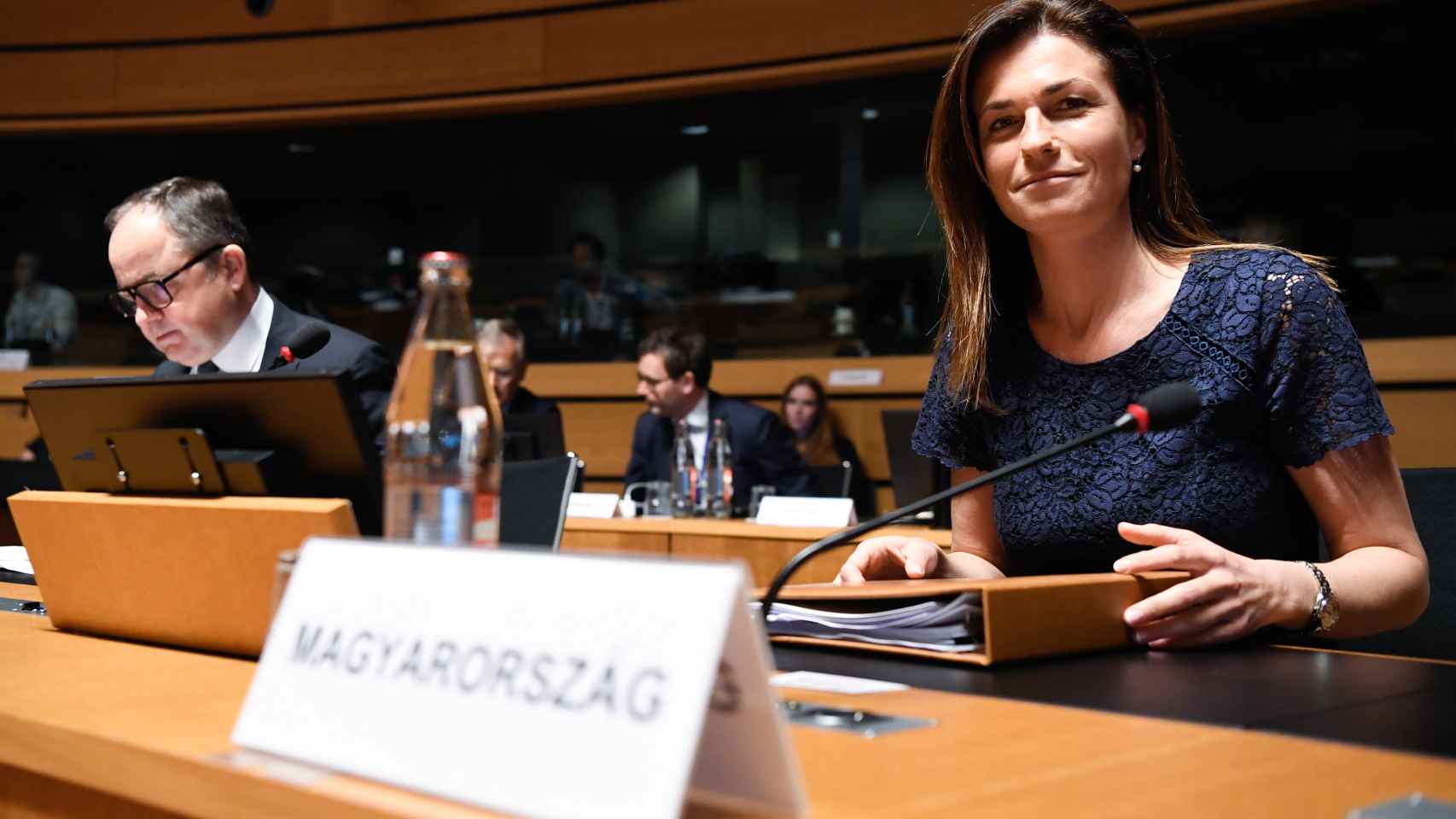 Judit Varga, durante una reunión de ministros de Justicia de la UE