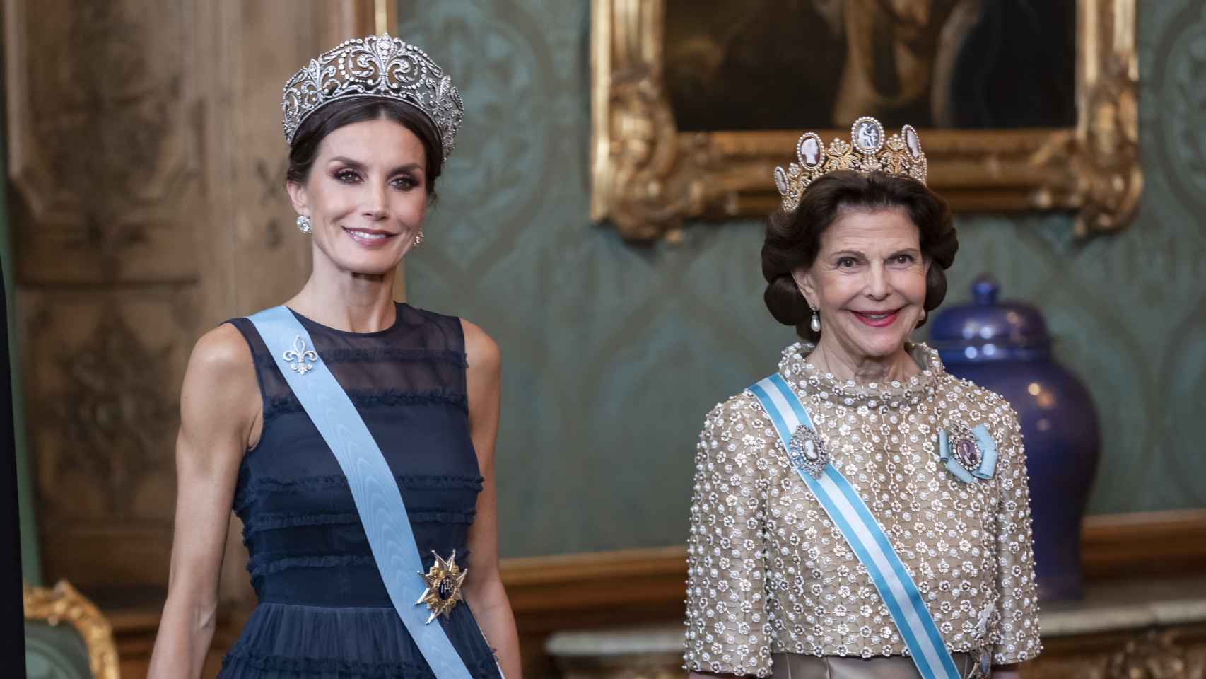 La reina Letizia no es muy dada a lucir joyas importantes, que reserva para actos especiales como, por ejemplo, la visita de Estado a Suecia.