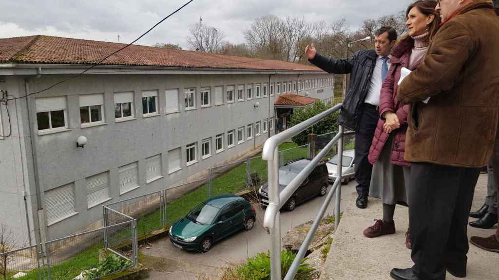 Visita en 2019 al IES Aquis Celenis de Caldas de Reis.